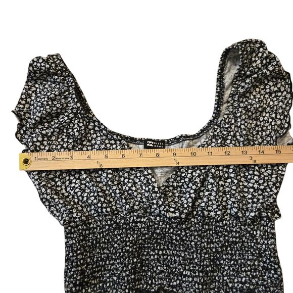 Y2K Billa Bong Large Crop Top Coquette Milk Maid Preppy Floral - Picture 5 of 9